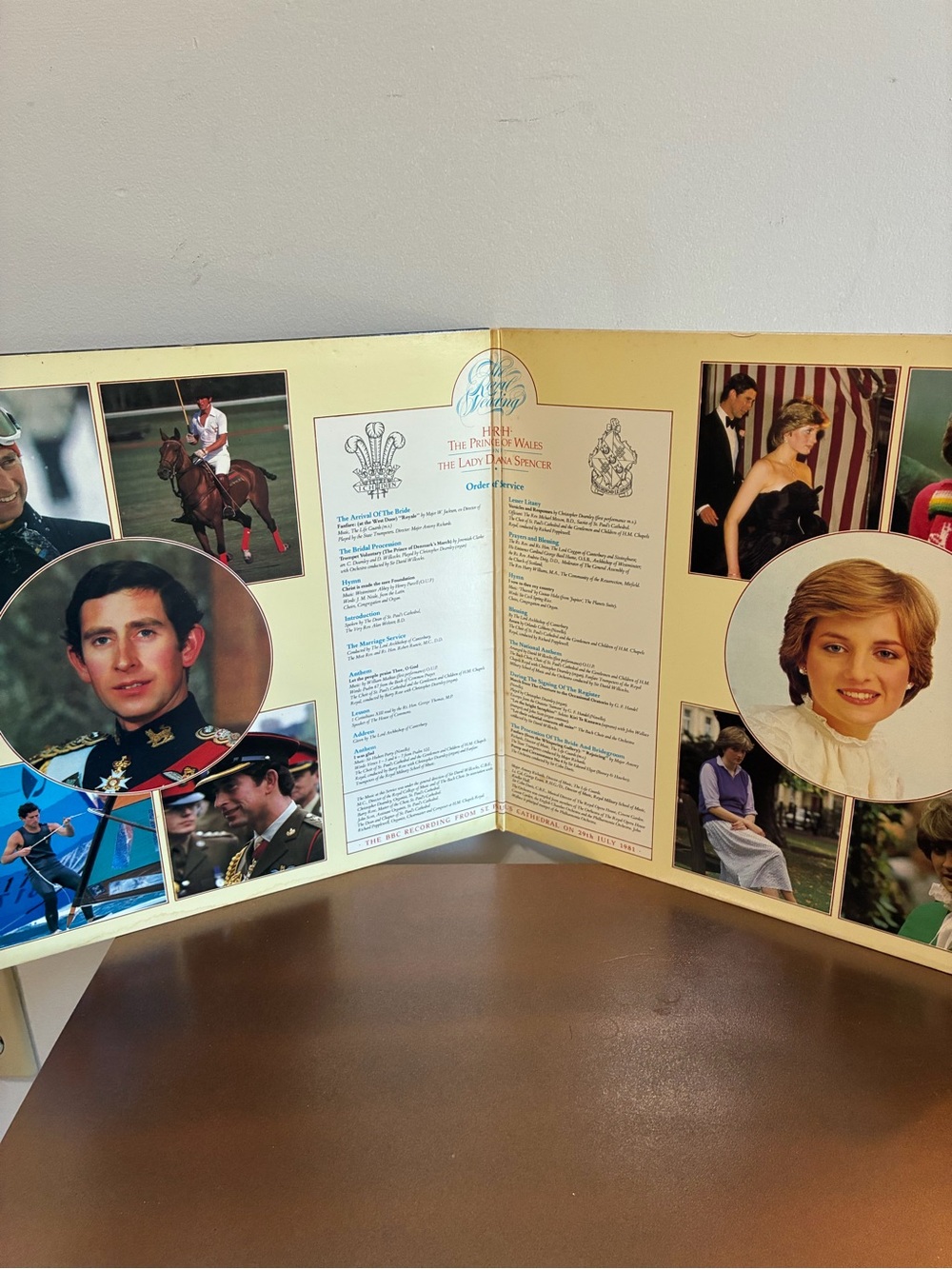 Vintage Commemorative album record of prince charles and dianes wedding